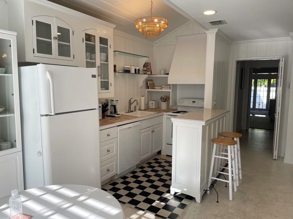 Kitchen with bar seating