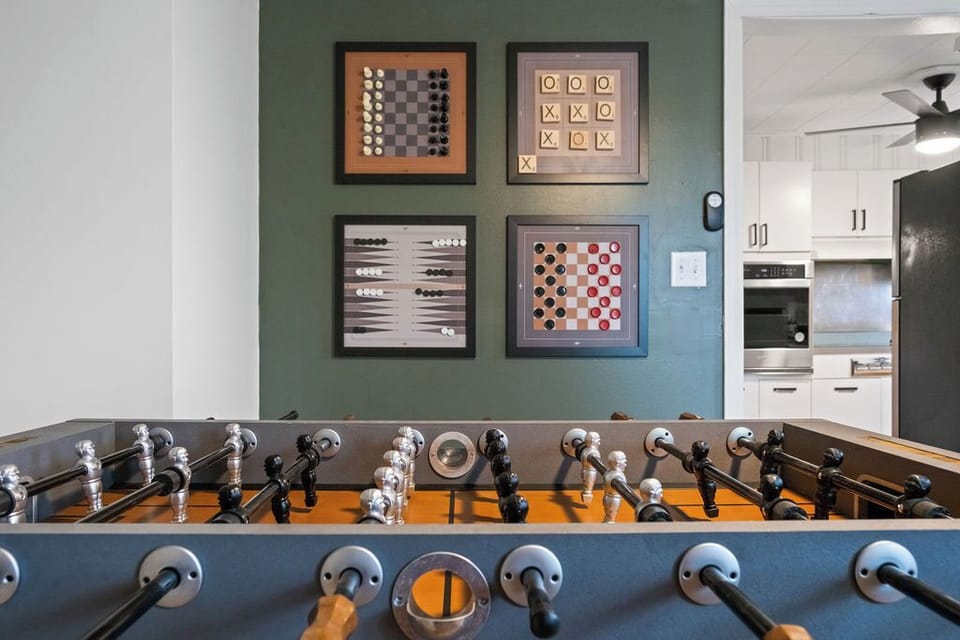 Fast hands, big laughs, and endless fun on the foosball table.