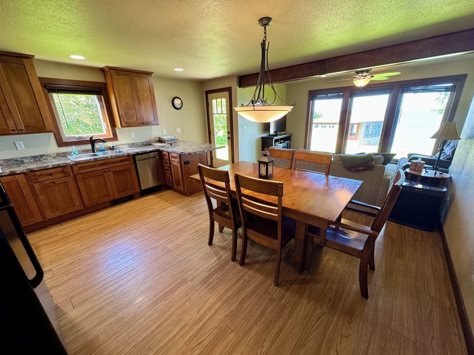 Kitchen and dining room