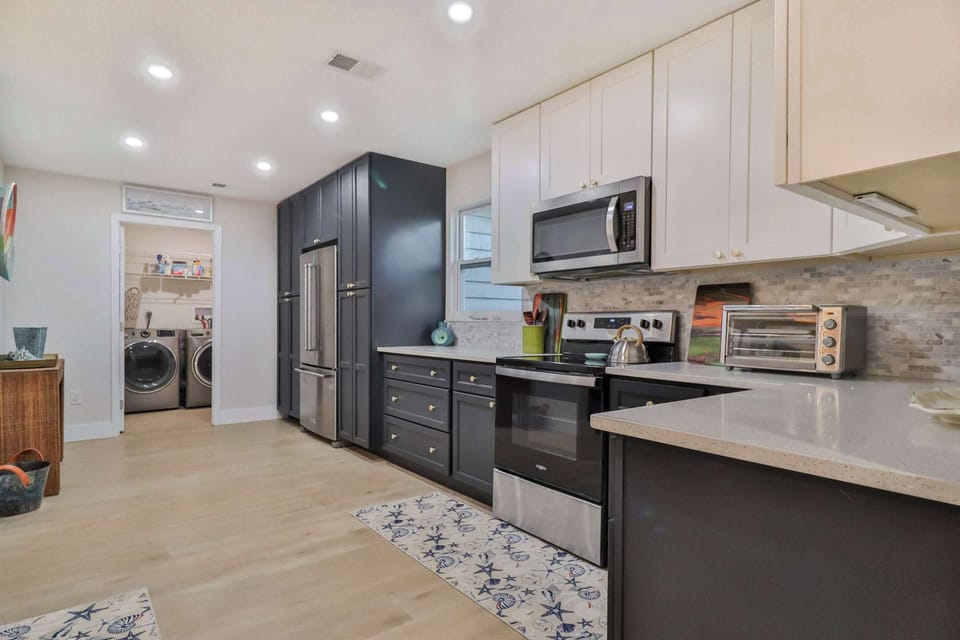 Kitchen, laundry.  