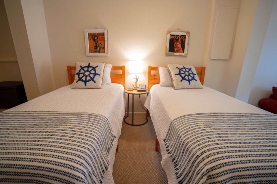Fifth bedroom is semi private with 2 twin beds