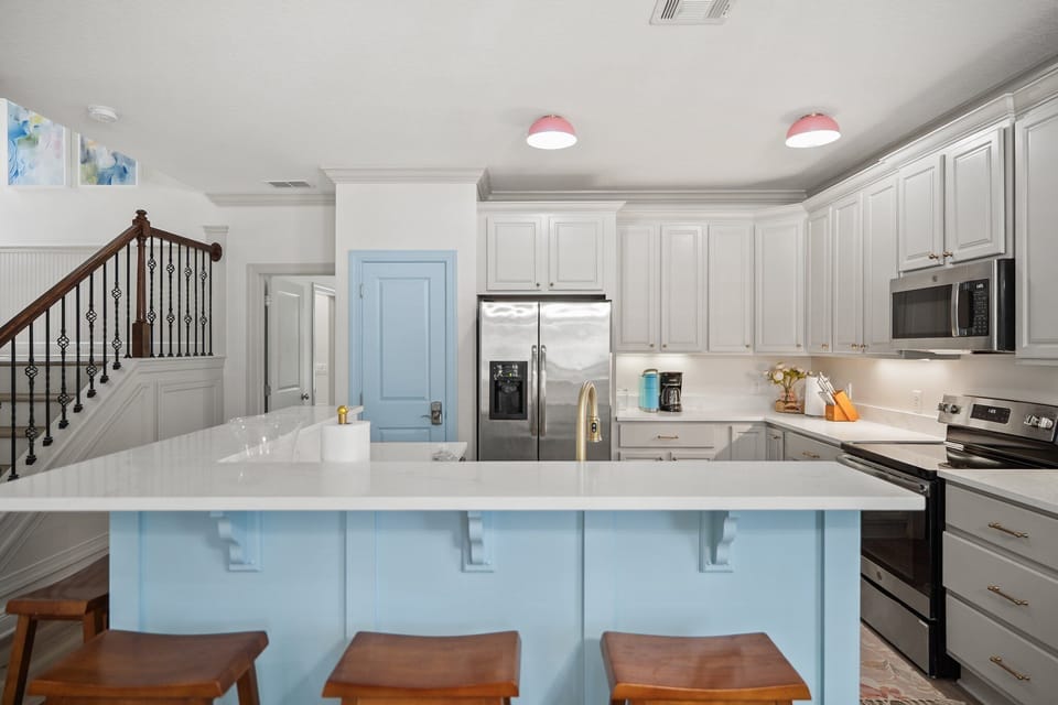 Ample counter space
