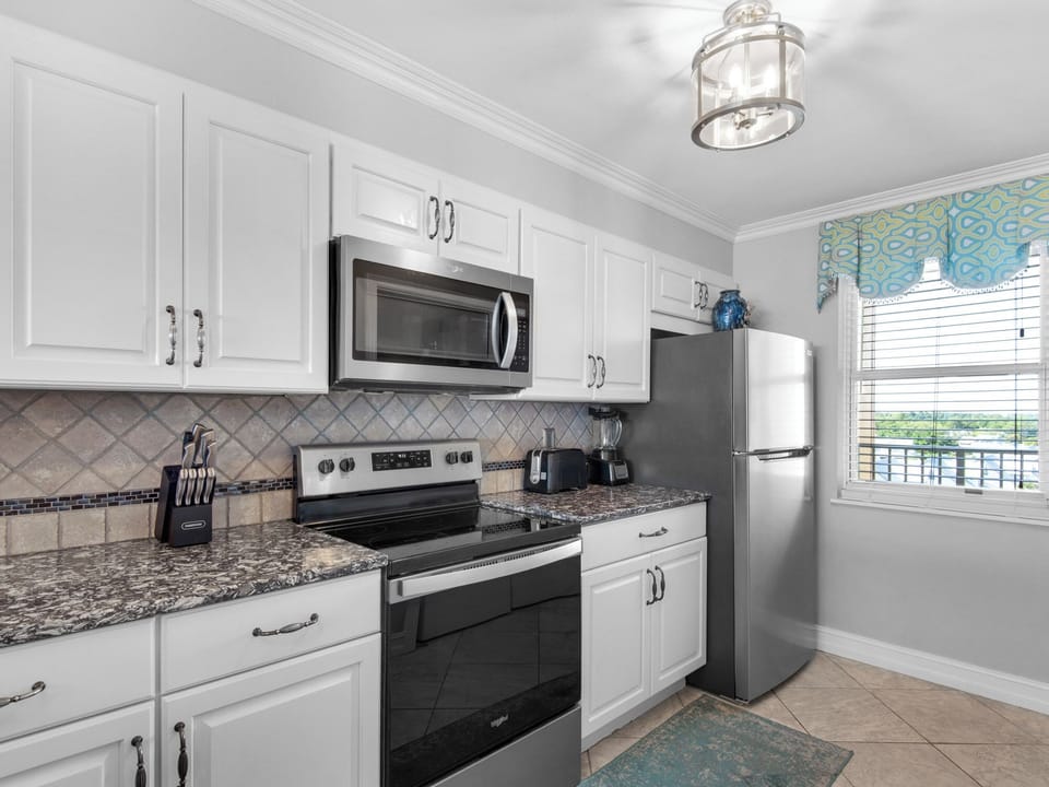 Stainless Steel Appliances in Kitchen