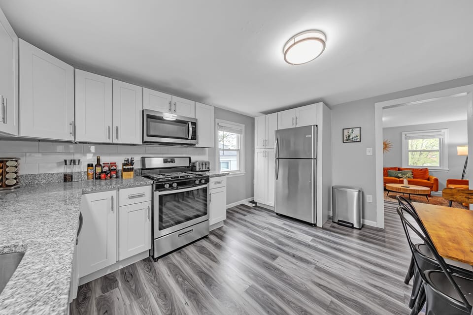 Indoors, Floor, Flooring, Kitchen, Appliance