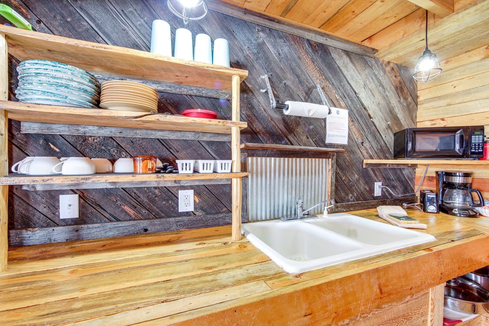 While lovingly restored, this cabin still features the original dishwasher, you!