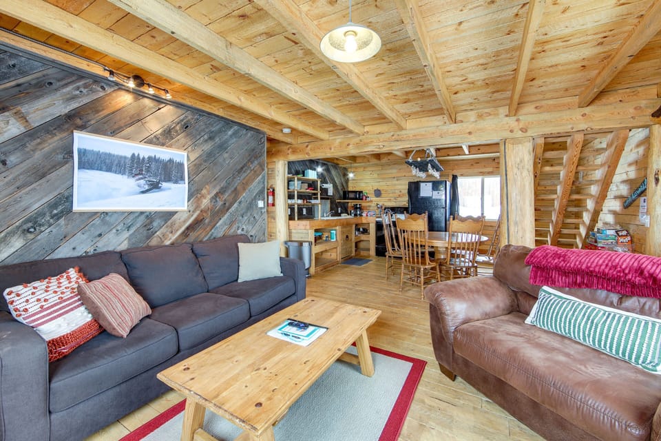 The couch folds out if your crew wants to spread out more.