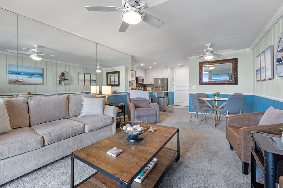 Perfect area to relax and unwind after a day at the beach.