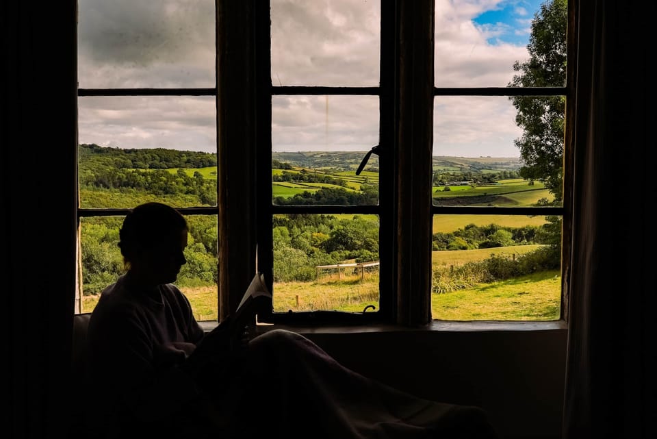 View of Garden from Master Bedroom