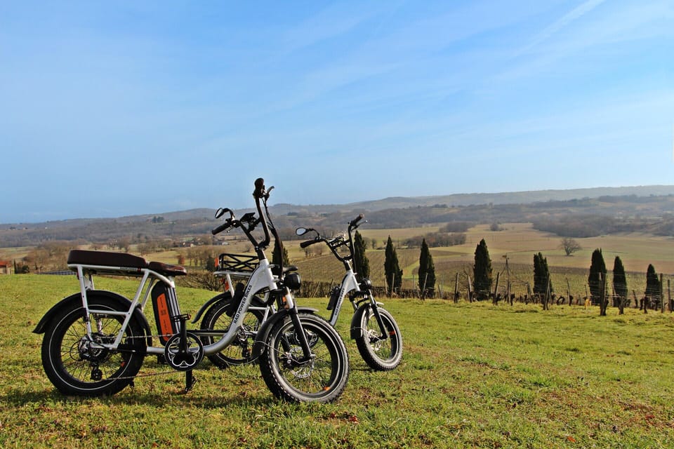 E-bikes are available to rent. 