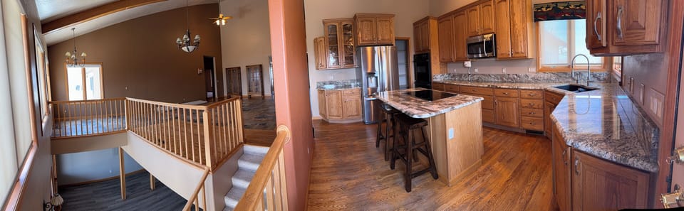 Kitchen and dining panoramic 