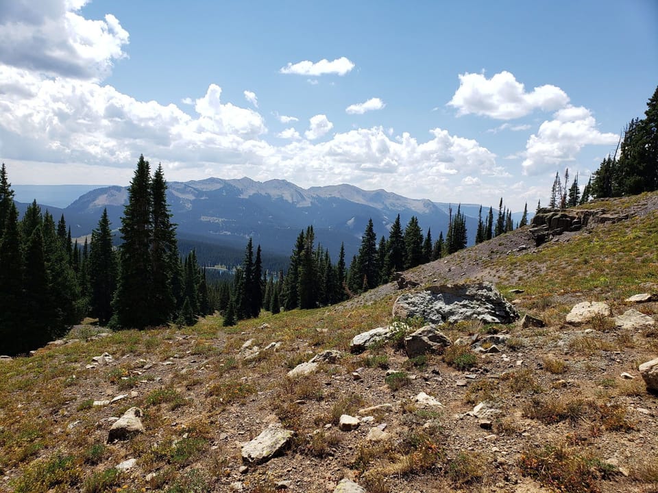 Hiking near Gothic Mountain