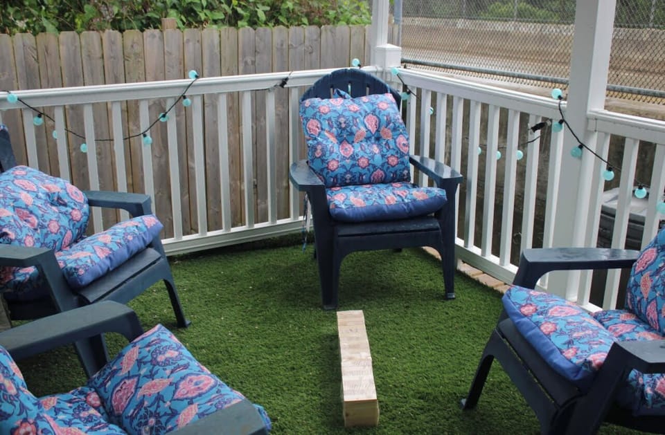 Private deck.