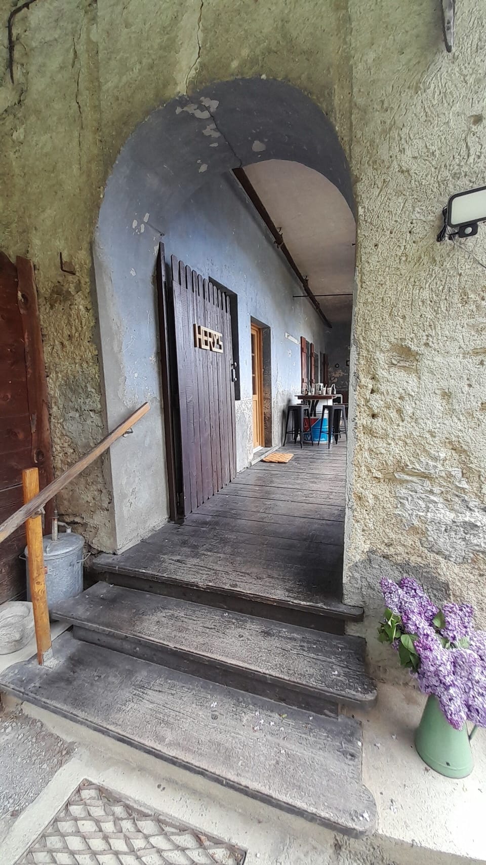 Balcony entrance
