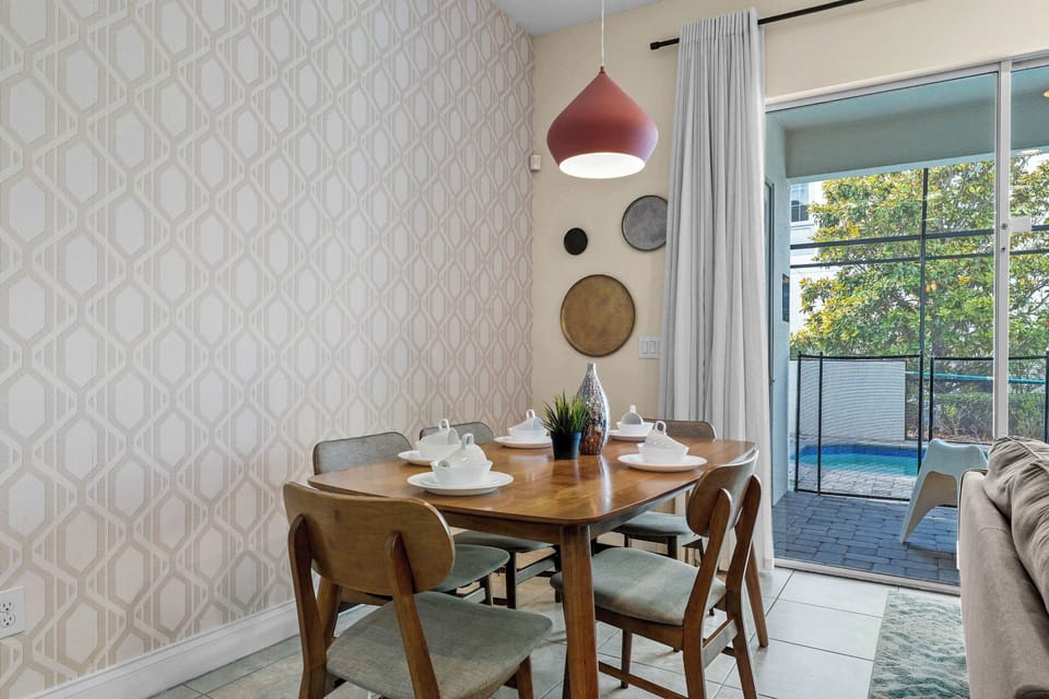 Dining table with seating for 4