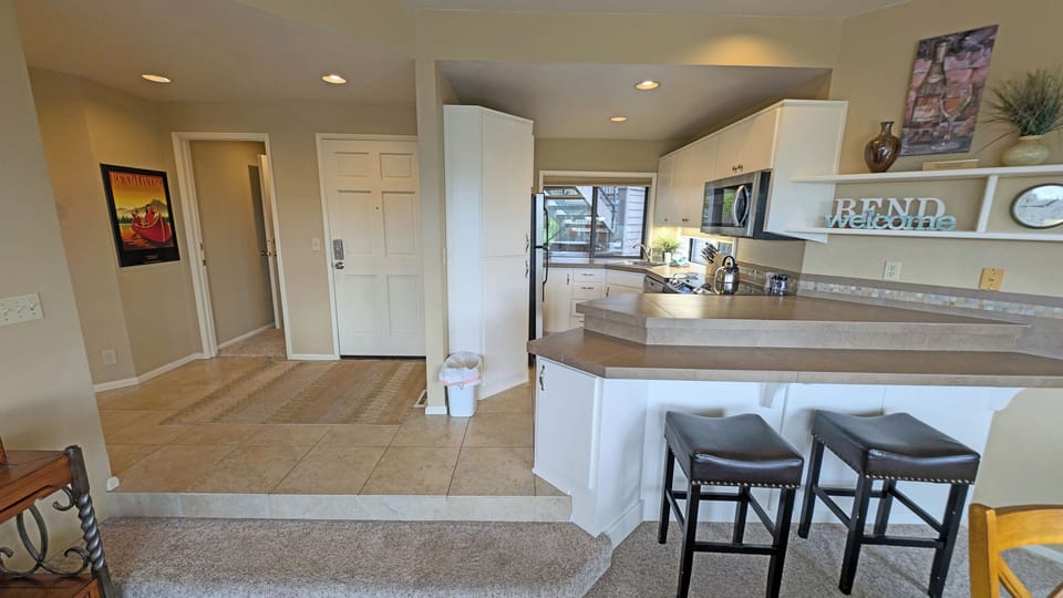 The Kitchen is just off the entry