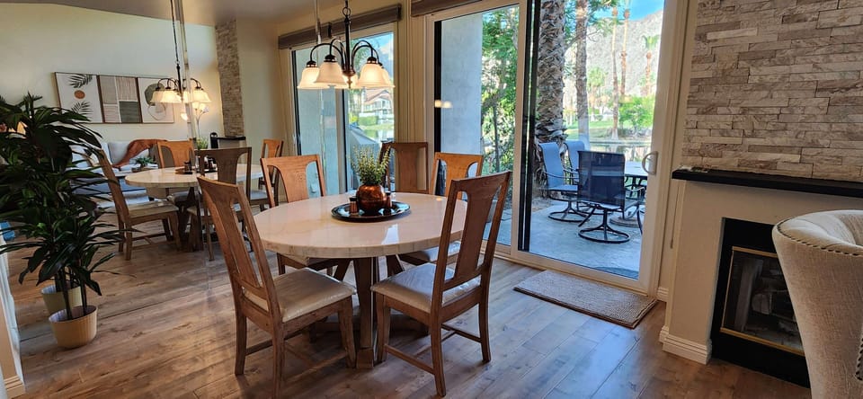 Dining Room with slider door to outside patio