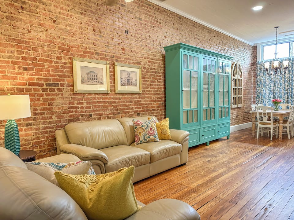 Main living space with sofa bed