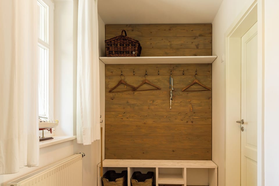 Entrance Area with Wooden Shelf