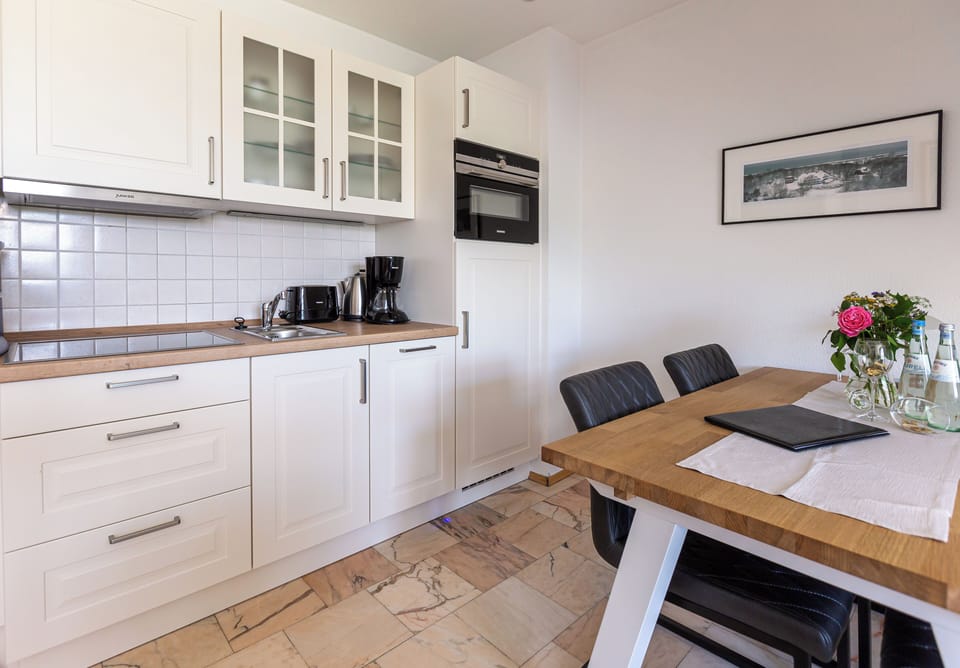 Modern Kitchen with Wooden Countertop
