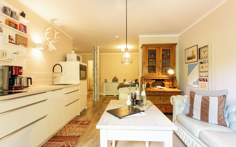 Cozy Living Room with Open Kitchen