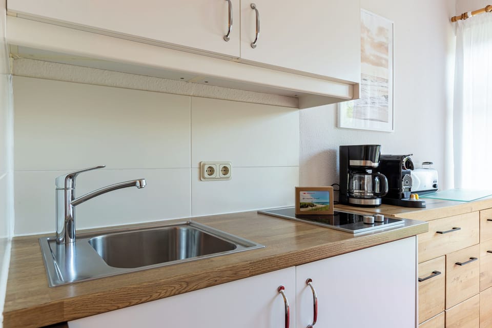 Modern Kitchen with Sink and Coffee Maker