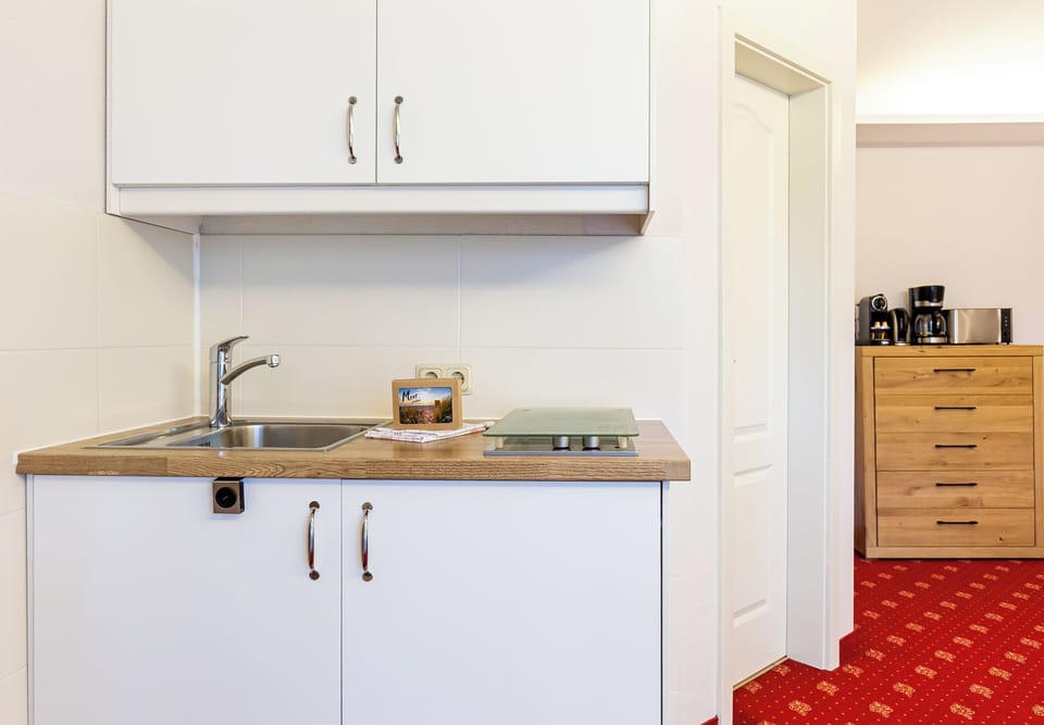 Modern kitchen with sink and stove