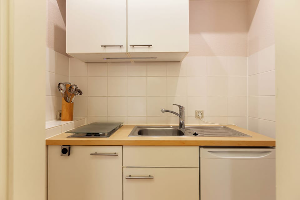 Modern Kitchen with Stove and Sink