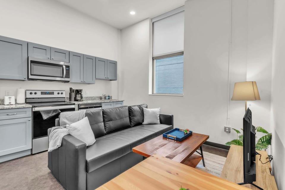Living and kitchen