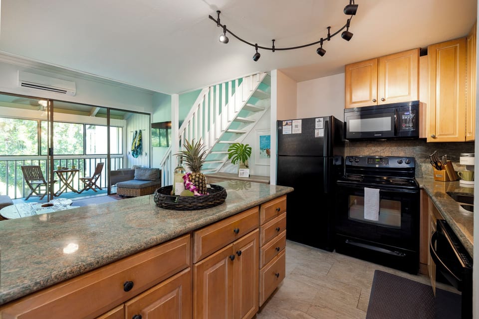 Open Concept Kitchen & Living Area