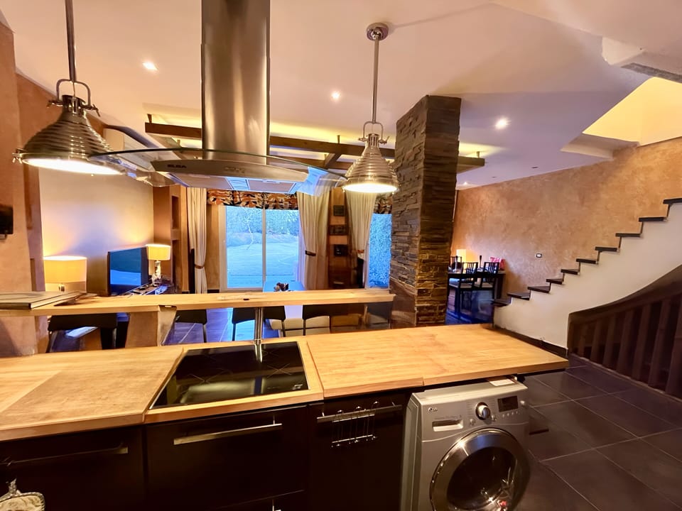 Prep dinner while doing laundry with a built-in washer 