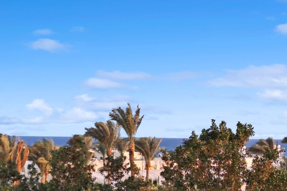 Breathtaking 360-degree views of the beach, mountains, and resort.