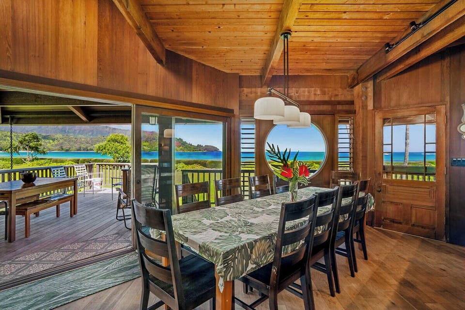 Wonderful indoor ocean view dining!