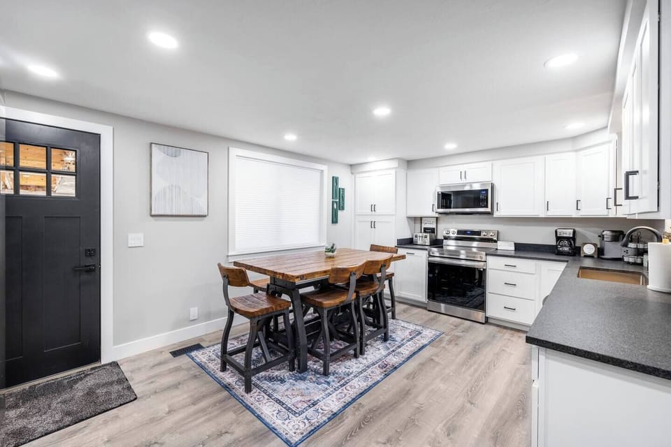 Fully stocked kitchen