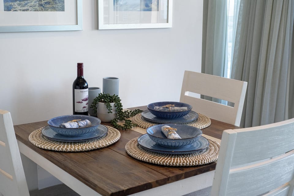 The elegant table set up