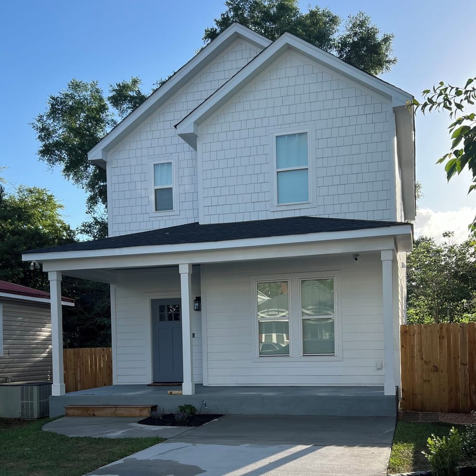 Front exterior with private drive way