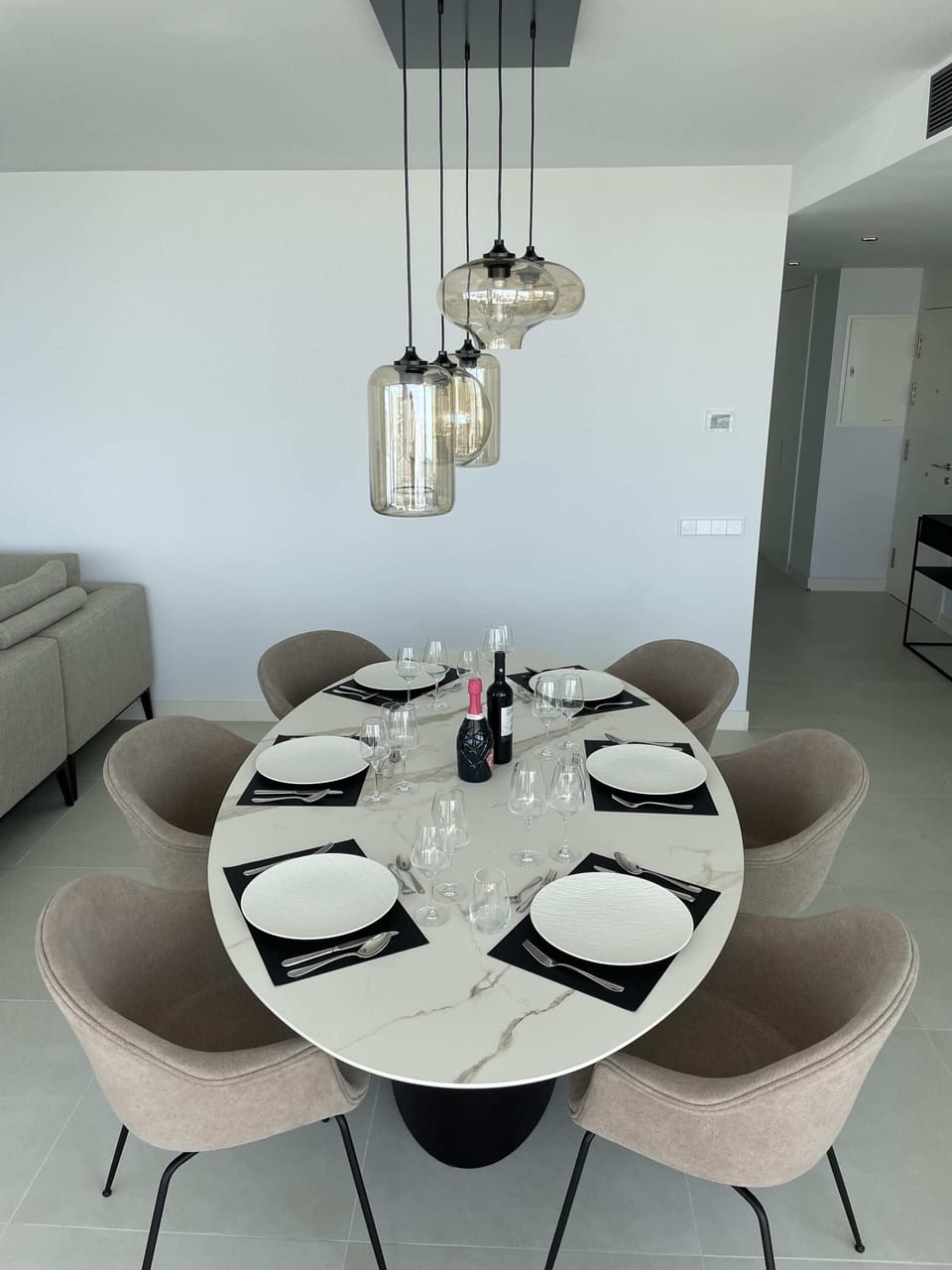 Elegant dining setup ready for shared meals. 🍽️