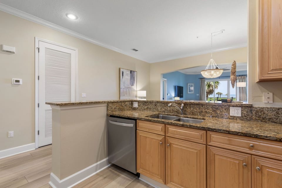 Ocean Views from the Kitchen.