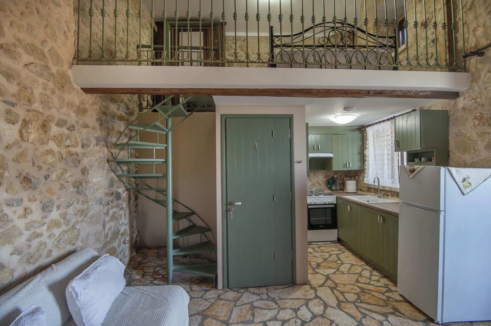 Open space design, bright and traditional with stone elements