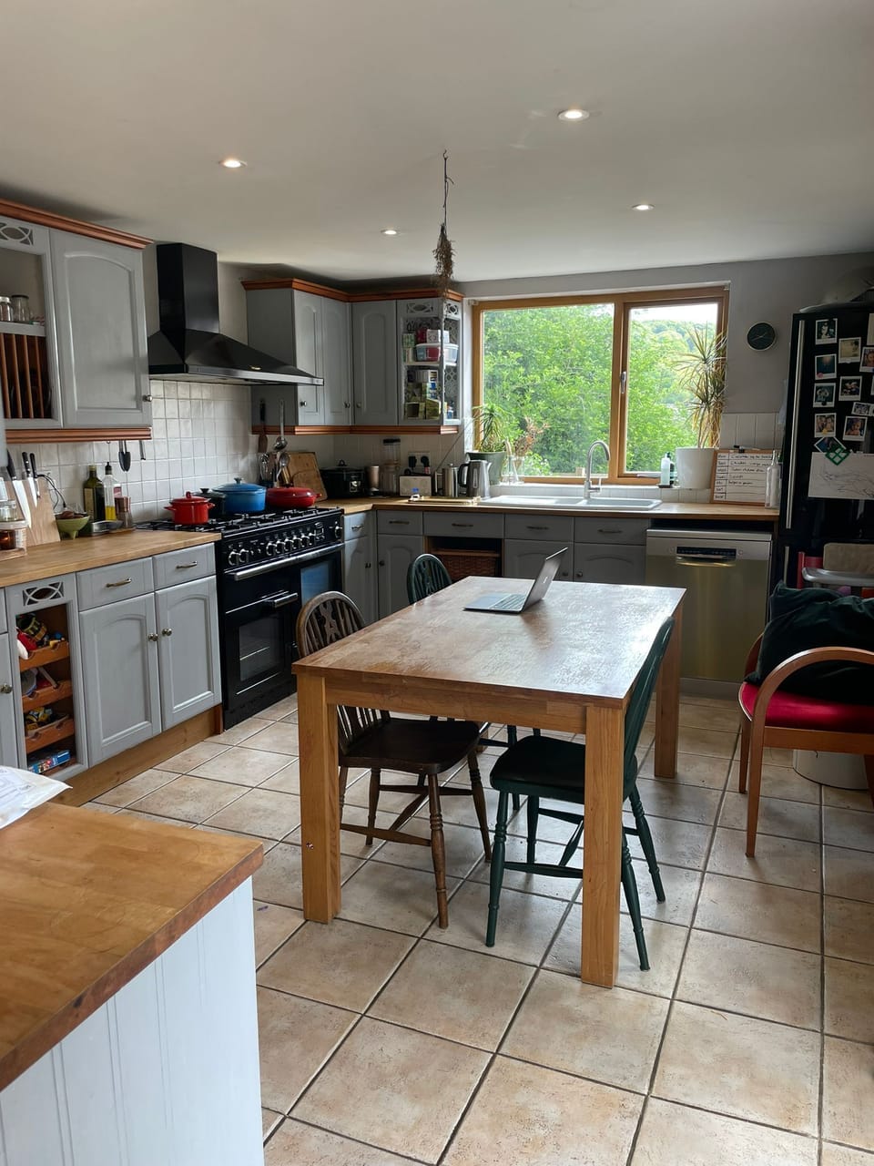 Kitchen, leading out onto the garden.