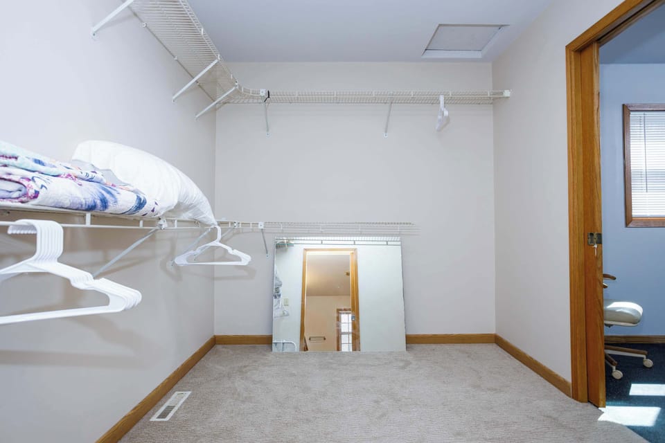 Large Walk in closet that attaches to bedroom 2