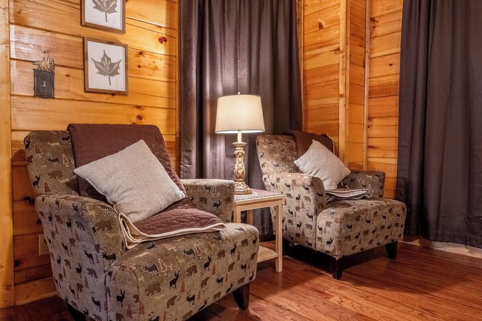 One of Timber Tails' comfy bedrooms