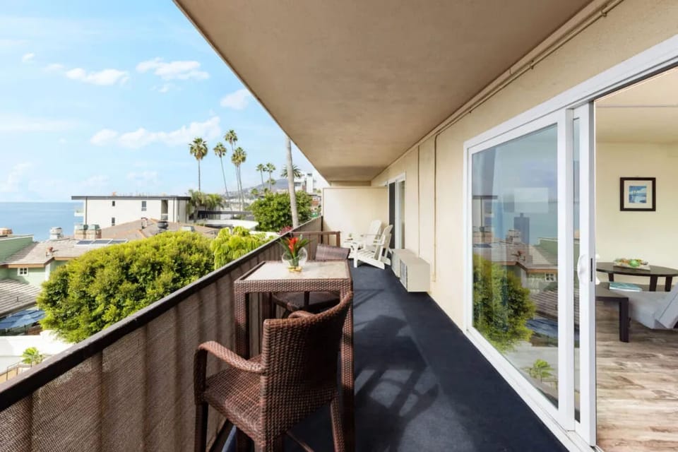 Balcony. Exact unit will be assigned upon arrival. Views, colors, and decor may vary.