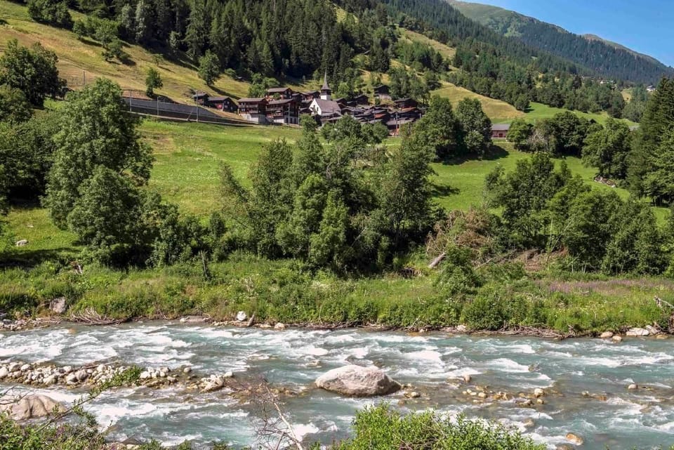 Niederwald seen from the river Rotten