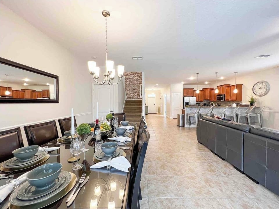 First Floor Kitchen Area, Living Area, Dining Area, Stairs to Second Floor