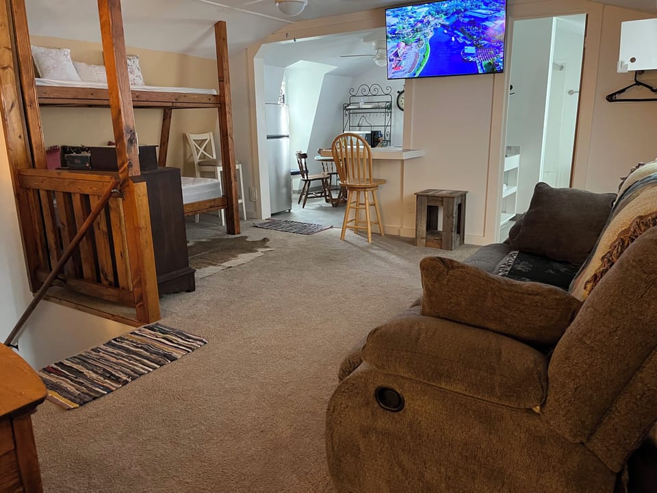 Bunk beds & couch with double recliner