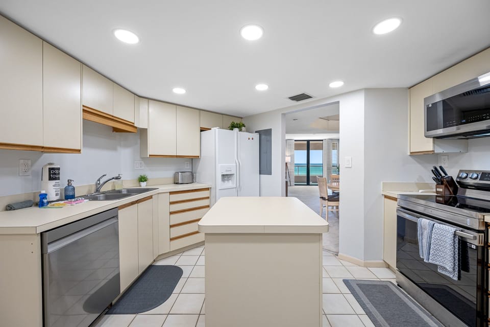 Large open kitchen