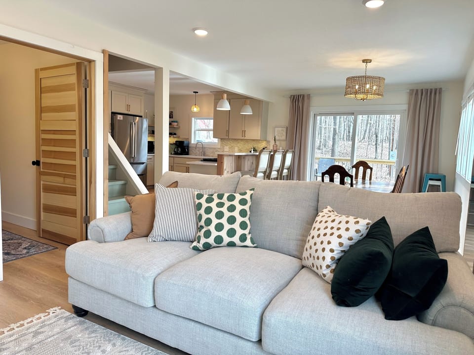 The open concept makes for a fun space