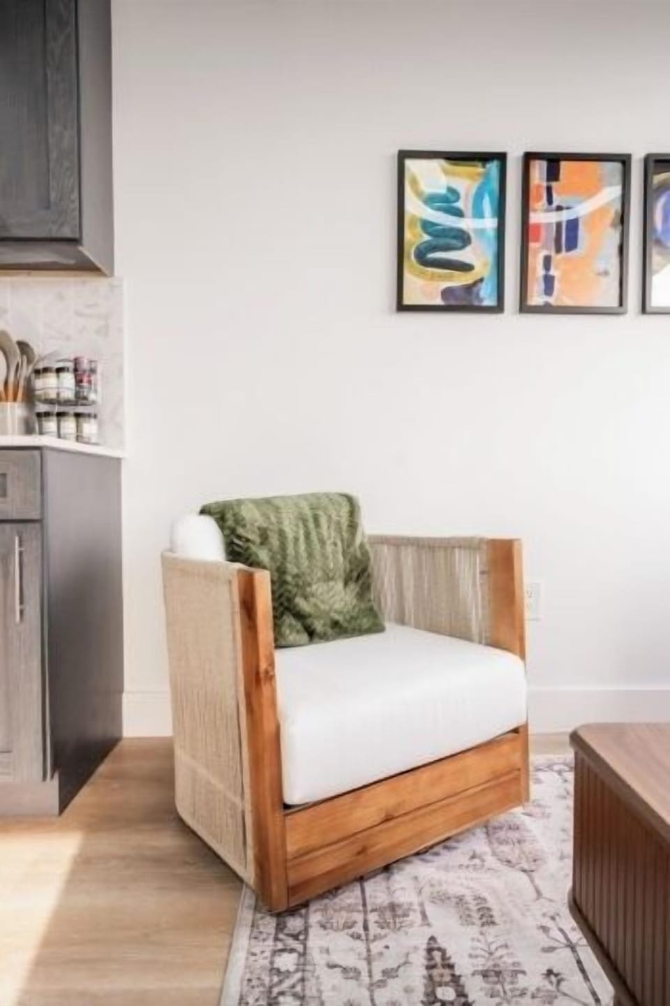 Find your favorite spot in this cozy single chair