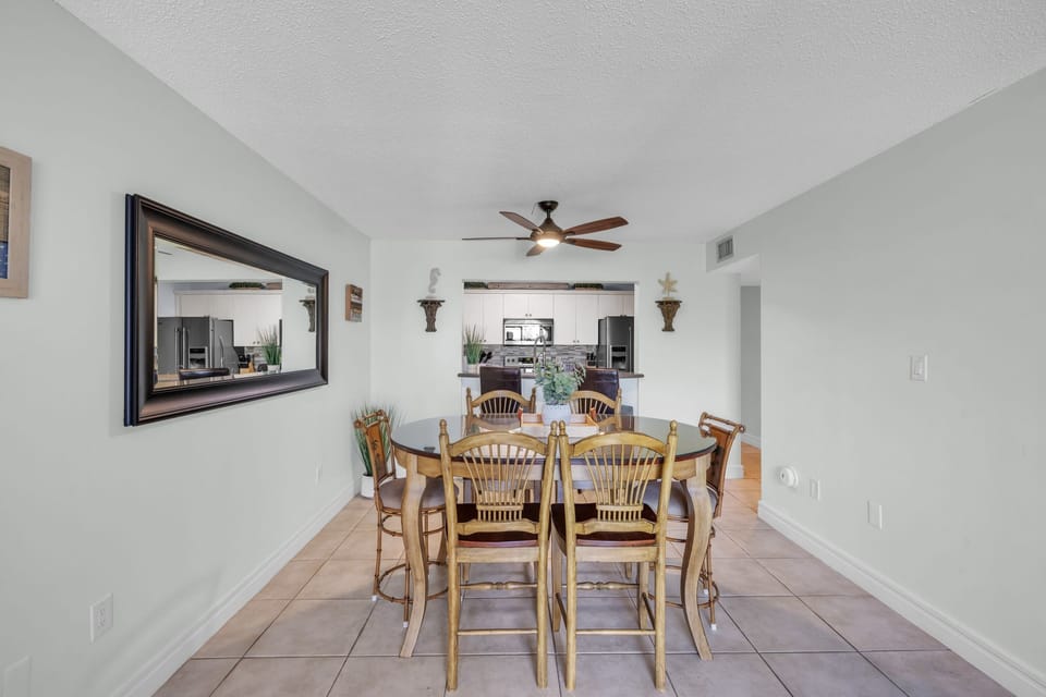 Play a fun card game or dine with the family.
