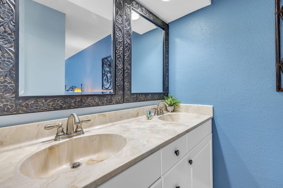 Spacious master bathroom.